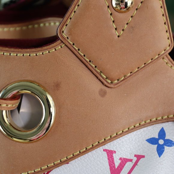 SOLD Louis Vuitton White Multi-Color Ursula Shoulder Bag - Picture 6 of 17